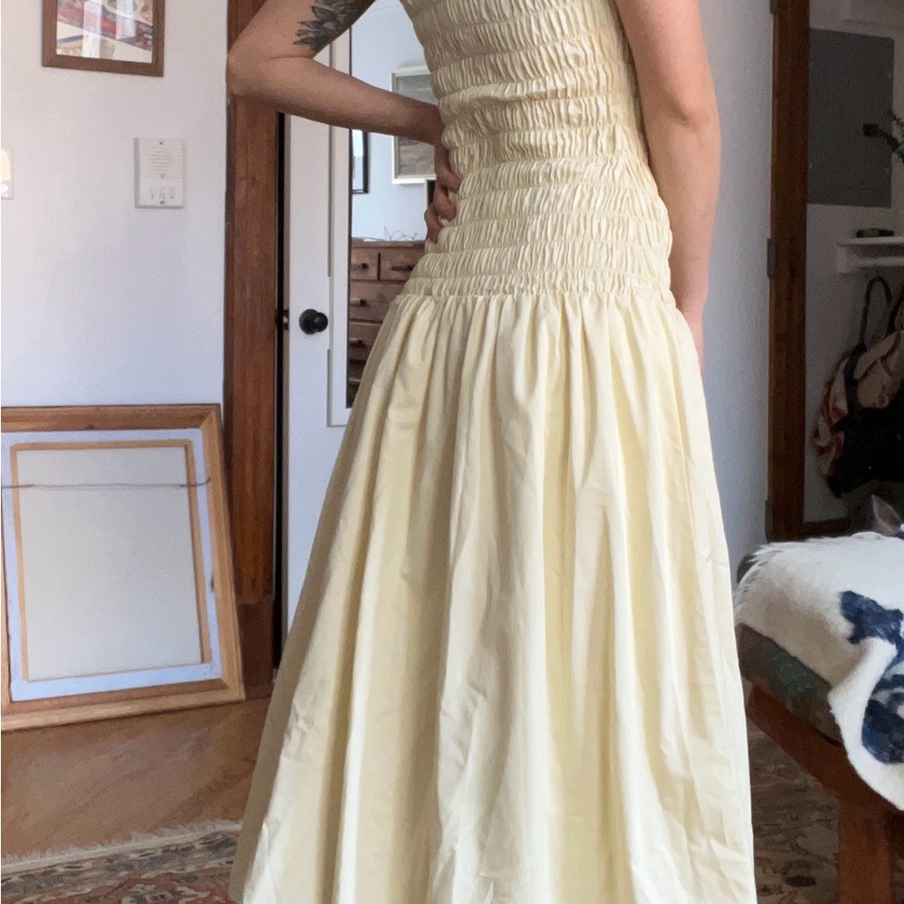 Elegant Cream Maxi Dress